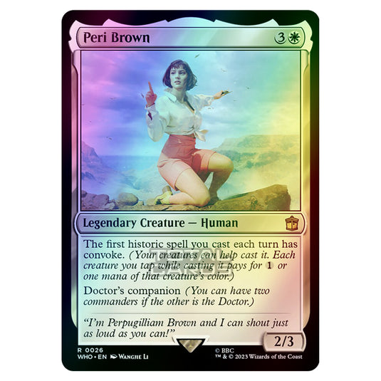 Magic The Gathering - Universes Beyond - Doctor Who - Peri Brown - 0026 (Foil)