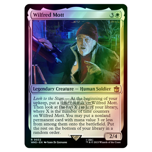 Magic The Gathering - Universes Beyond - Doctor Who - Wilfred Mott - 0032 (Foil)