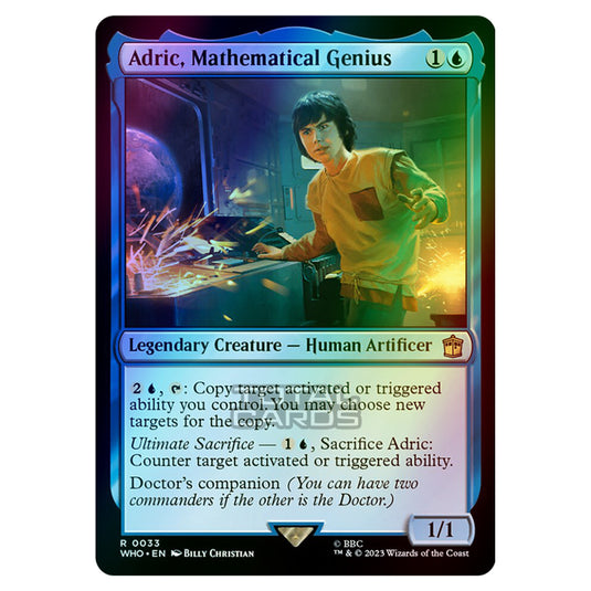 Magic The Gathering - Universes Beyond - Doctor Who - Adric, Mathematical Genius - 0033 (Foil)