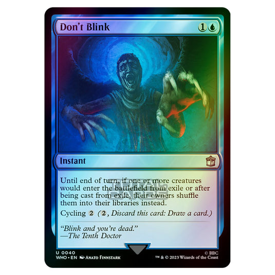 Magic The Gathering - Universes Beyond - Doctor Who - Don't Blink - 0040 (Foil)