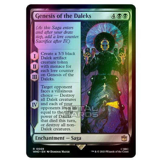 Magic The Gathering - Universes Beyond - Doctor Who - Genesis of the D Magic The Gathering - Universes Beyond - Doctor Who - Genesis of the D