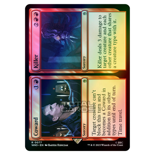 Magic The Gathering - Universes Beyond - Doctor Who - Coward // Killer Magic The Gathering - Universes Beyond - Doctor Who - Coward // Killer