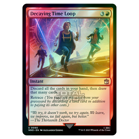 Magic The Gathering - Universes Beyond - Doctor Who - Decaying Time Loop - 0080 (Foil)