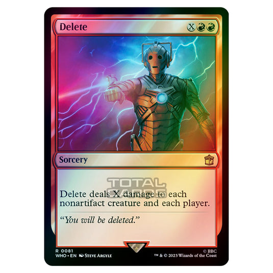 Magic The Gathering - Universes Beyond - Doctor Who - Delete - 0081 (Foil)