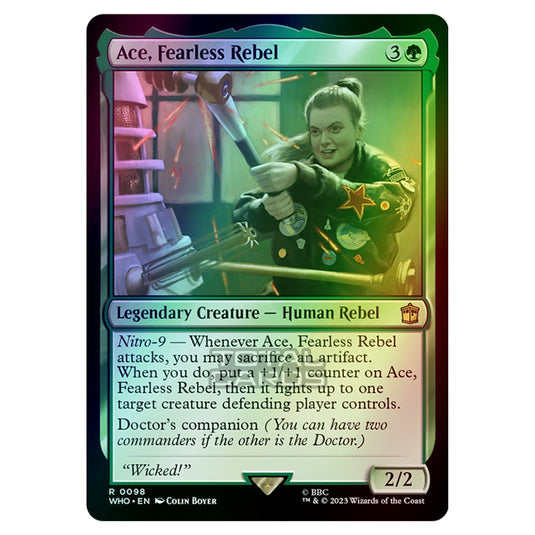 Magic The Gathering - Universes Beyond - Doctor Who - Ace, Fearless Rebel - 0098 (Foil)