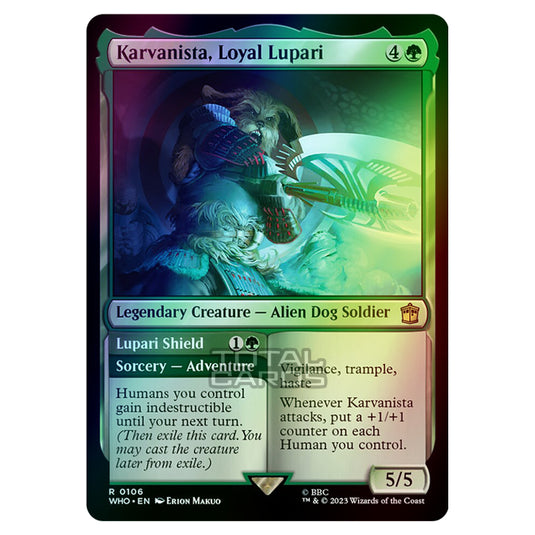 Magic The Gathering - Universes Beyond - Doctor Who - Karvanista, Loyal Lupari // Lupari Shield - 0106 (Foil)