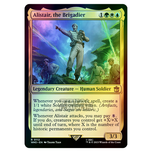 Magic The Gathering - Universes Beyond - Doctor Who - Alistair, the Brigadier - 0112 (Foil)