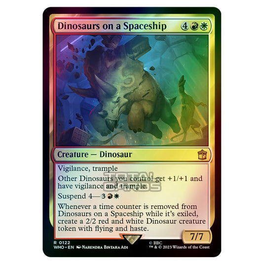 Magic The Gathering - Universes Beyond - Doctor Who - Dinosaurs on a Spaceship - 0122 (Foil)