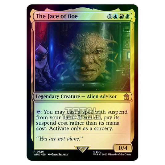 Magic The Gathering - Universes Beyond - Doctor Who - The Face of Boe - 0126 (Foil)