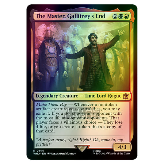 Magic The Gathering - Universes Beyond - Doctor Who - The Master, Gallifrey's End - 0144 (Foil)