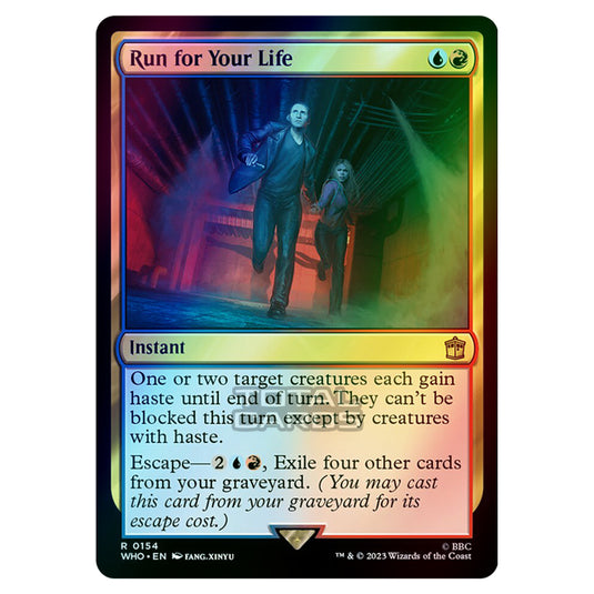 Magic The Gathering - Universes Beyond - Doctor Who - Run for Your Life - 0154 (Foil)