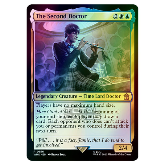 Magic The Gathering - Universes Beyond - Doctor Who - The Second Doctor - 0156 (Foil)