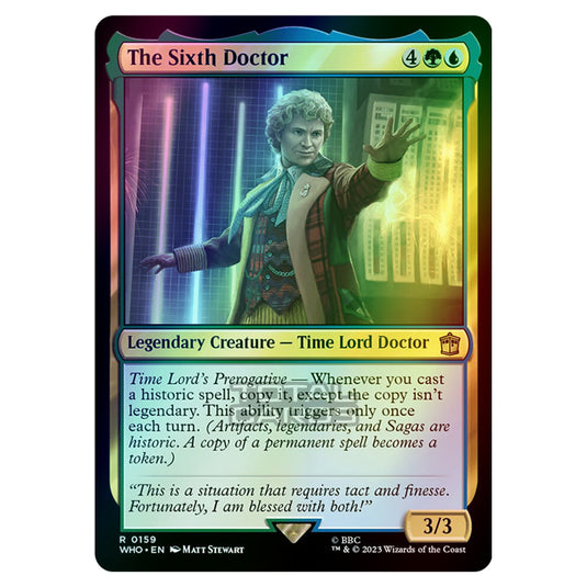 Magic The Gathering - Universes Beyond - Doctor Who - The Sixth Doctor - 0159 (Foil)