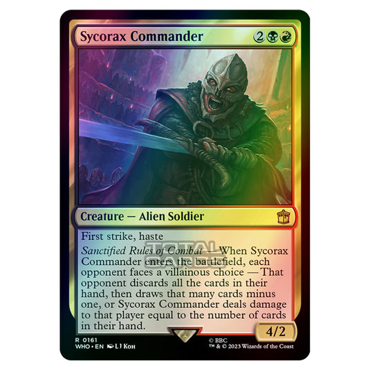 Magic The Gathering - Universes Beyond - Doctor Who - Sycorax Commander - 0161 (Foil)