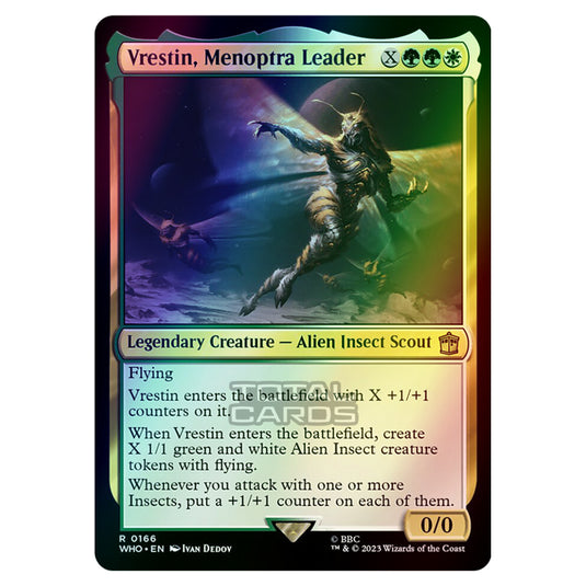 Magic The Gathering - Universes Beyond - Doctor Who - Vrestin, Menoptra Leader - 0166 (Foil)