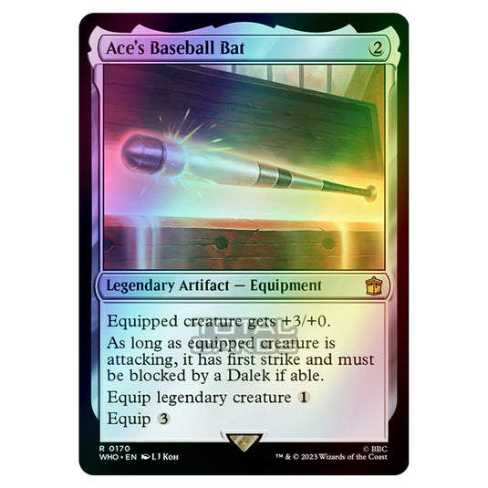 Magic The Gathering - Universes Beyond - Doctor Who - Ace's Baseball Bat - 0170 (Foil)