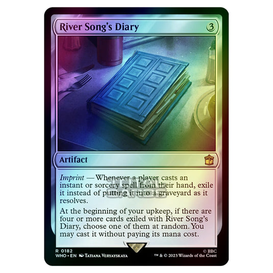 Magic The Gathering - Universes Beyond - Doctor Who - River Song's Diary - 0182 (Foil)