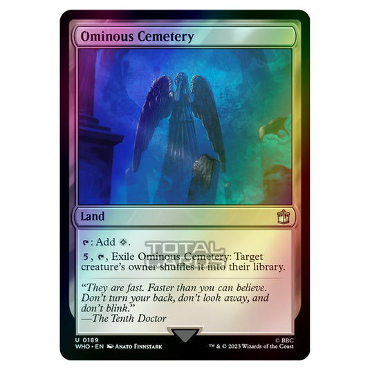 Magic The Gathering - Universes Beyond - Doctor Who - Ominous Cemetery - 0189 (Foil)