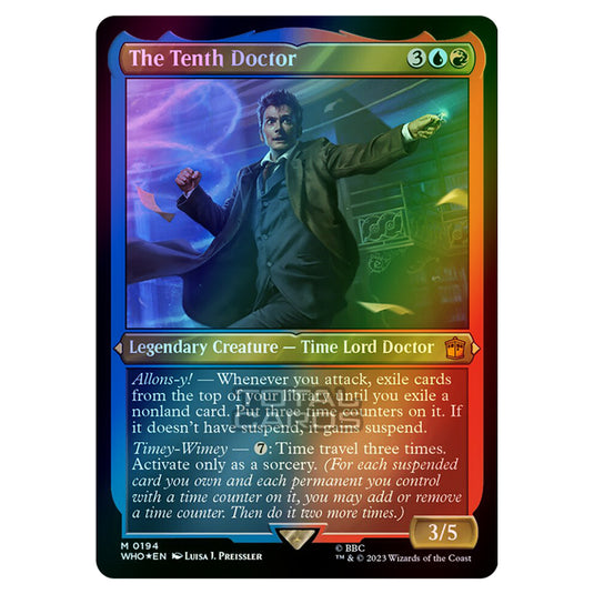 Magic The Gathering - Universes Beyond - Doctor Who - The Tenth Doctor (Display Commander) - 0194 (Foil)