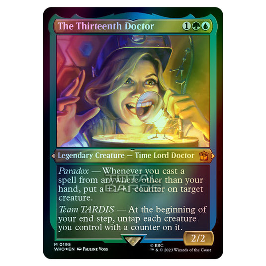 Magic The Gathering - Universes Beyond - Doctor Who - The Thirteenth Doctor (Display Commander) - 0195 (Foil)