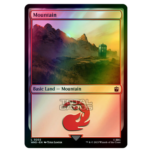 Magic The Gathering - Universes Beyond - Doctor Who - Mountain - 0202 (Foil)