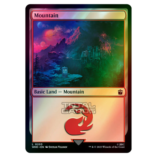 Magic The Gathering - Universes Beyond - Doctor Who - Mountain - 0203 (Foil)