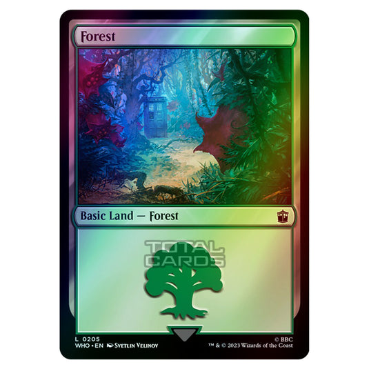 Magic The Gathering - Universes Beyond - Doctor Who - Forest - 0205 (Foil)