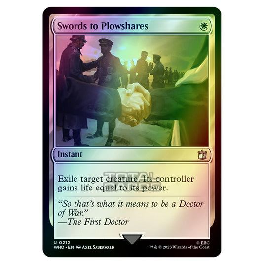 Magic The Gathering - Universes Beyond - Doctor Who - Swords to Plowshares - 0212 (Foil)