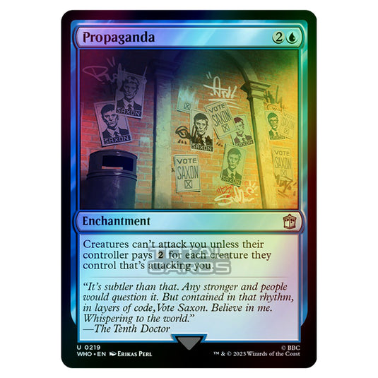 Magic The Gathering - Universes Beyond - Doctor Who - Propaganda - 0219 (Foil)