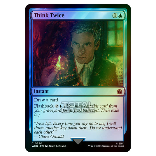 Magic The Gathering - Universes Beyond - Doctor Who - Think Twice - 0220 (Foil)