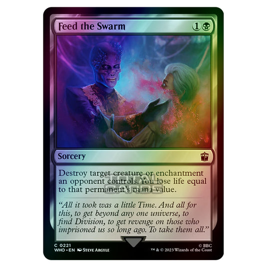 Magic The Gathering - Universes Beyond - Doctor Who - Feed the Swarm - 0221 (Foil)