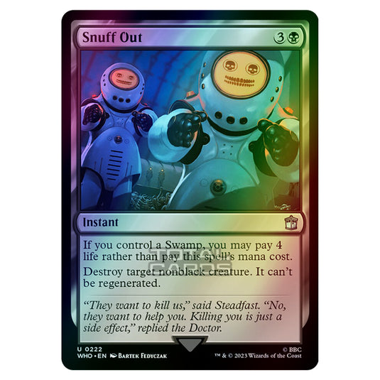 Magic The Gathering - Universes Beyond - Doctor Who - Snuff Out - 0222 (Foil)