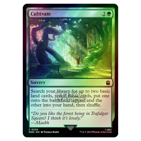 Magic The Gathering - Universes Beyond - Doctor Who - Cultivate - 0230 (Foil)