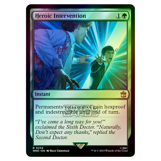 Magic The Gathering - Universes Beyond - Doctor Who - Heroic Intervention - 0233 (Foil)