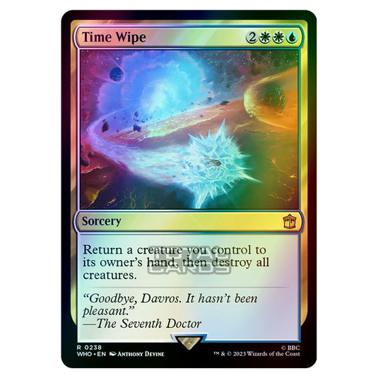 Magic The Gathering - Universes Beyond - Doctor Who - Time Wipe - 0238 (Foil)