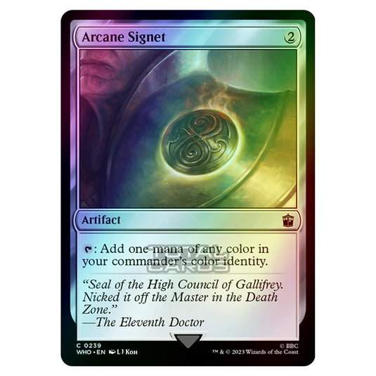 Magic The Gathering - Universes Beyond - Doctor Who - Arcane Signet - 0239 (Foil)