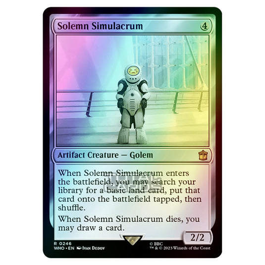 Magic The Gathering - Universes Beyond - Doctor Who - Solemn Simulacrum - 0246 (Foil)