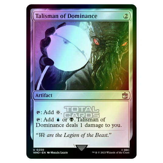 Magic The Gathering - Universes Beyond - Doctor Who - Talisman of Dominance - 0250 (Foil)