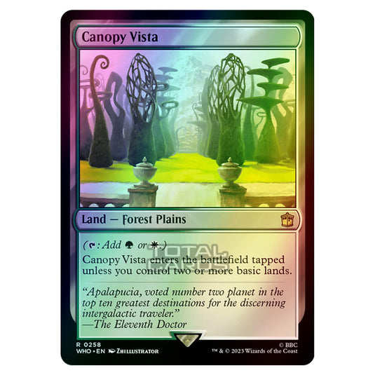 Magic The Gathering - Universes Beyond - Doctor Who - Canopy Vista - 0258 (Foil)