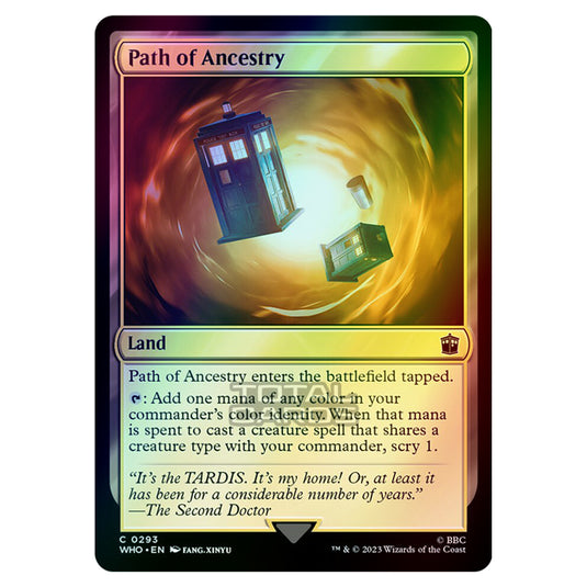 Magic The Gathering - Universes Beyond - Doctor Who - Path of Ancestry - 0293 (Foil)