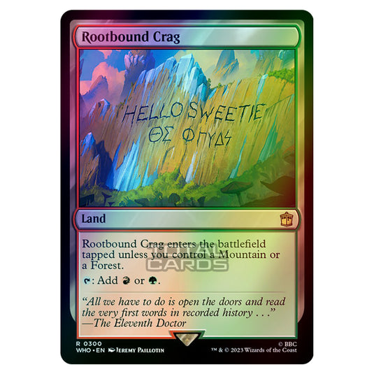 Magic The Gathering - Universes Beyond - Doctor Who - Rootbound Crag - 0300 (Foil)