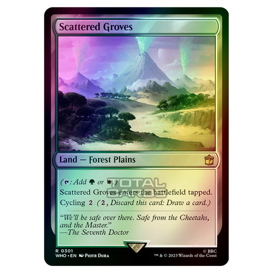 Magic The Gathering - Universes Beyond - Doctor Who - Scattered Groves - 0301 (Foil)