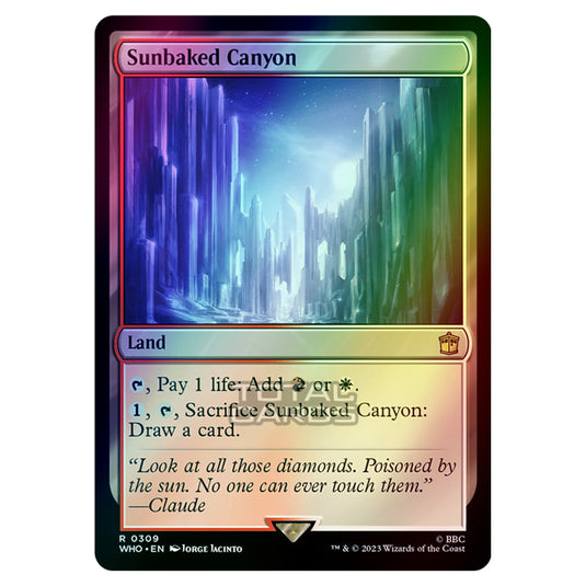 Magic The Gathering - Universes Beyond - Doctor Who - Sunbaked Canyon - 0309 (Foil)