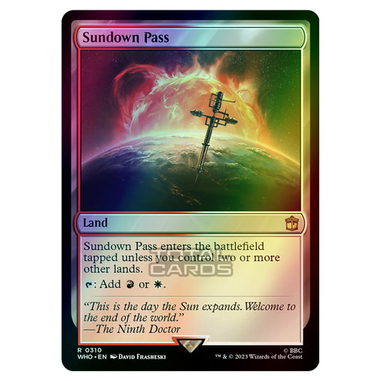 Magic The Gathering - Universes Beyond - Doctor Who - Sundown Pass - 0310 (Foil)