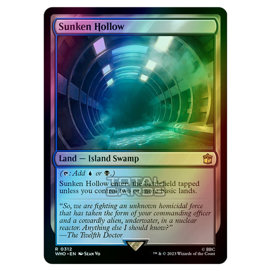 Magic The Gathering - Universes Beyond - Doctor Who - Sunken Hollow - 0312 (Foil)