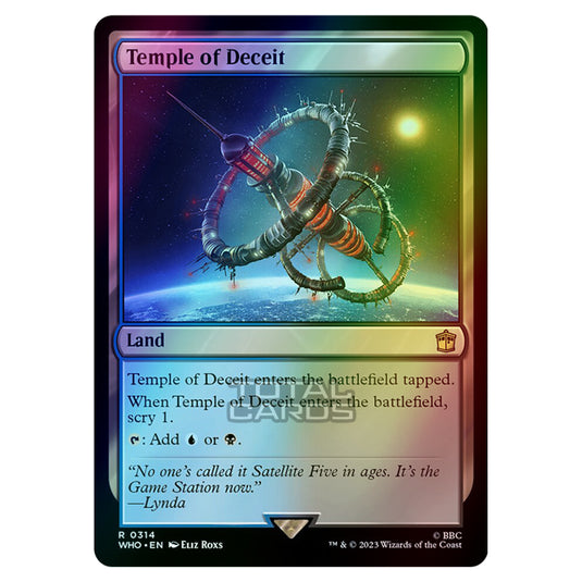 Magic The Gathering - Universes Beyond - Doctor Who - Temple of Deceit - 0314 (Foil)