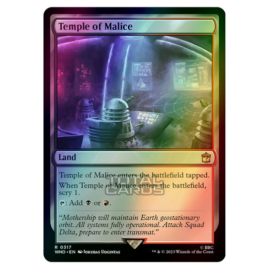 Magic The Gathering - Universes Beyond - Doctor Who - Temple of Malice - 0317 (Foil)