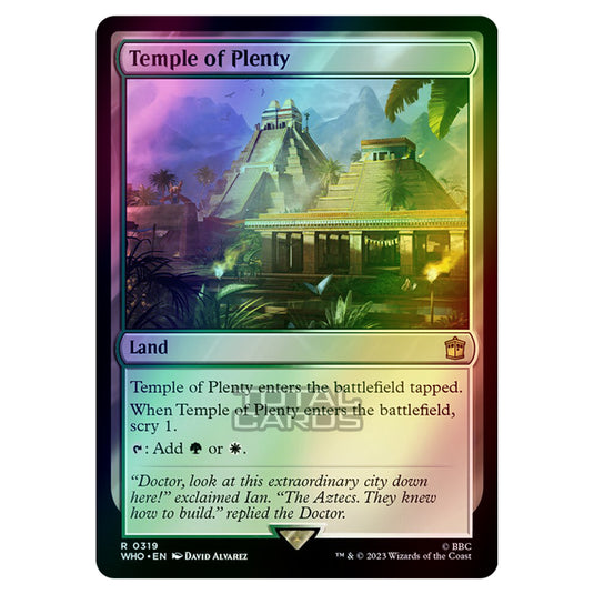 Magic The Gathering - Universes Beyond - Doctor Who - Temple of Plenty - 0319 (Foil)