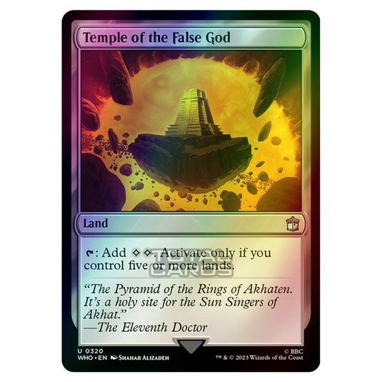 Magic The Gathering - Universes Beyond - Doctor Who - Temple of the False God - 0320 (Foil)