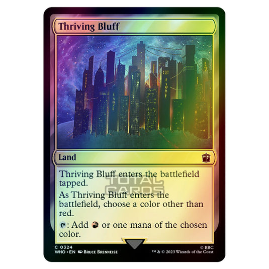 Magic The Gathering - Universes Beyond - Doctor Who - Thriving Bluff - 0324 (Foil)